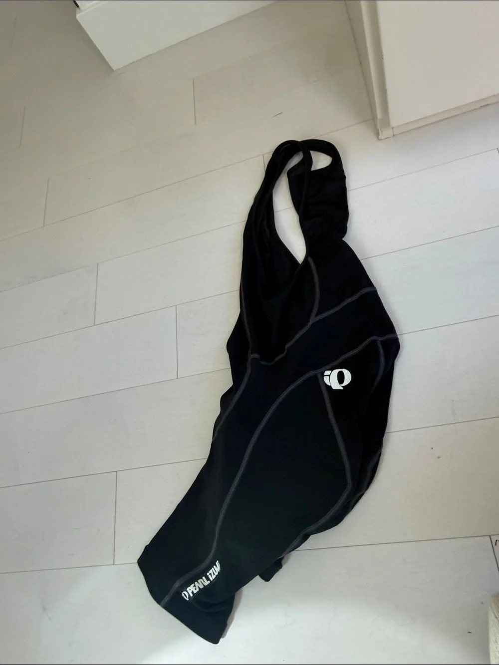 Pearl Izumi Mens Black Cycling Bib One-Piece with White Logo